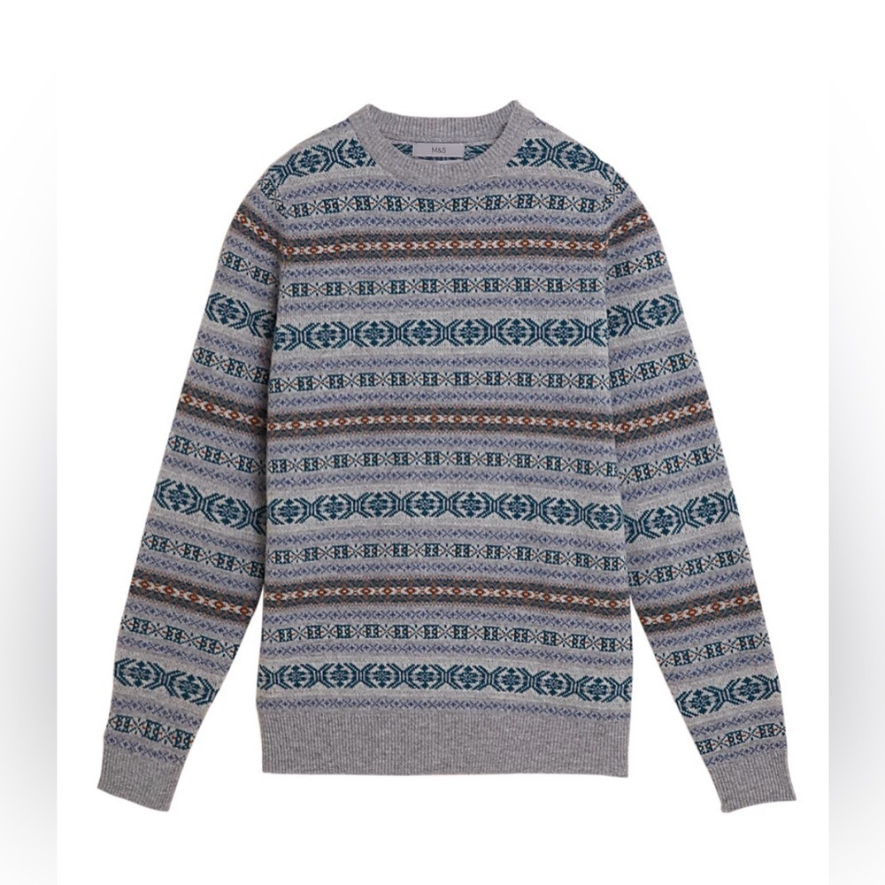 NEW Marks and Spencer Fair Isle Sweater